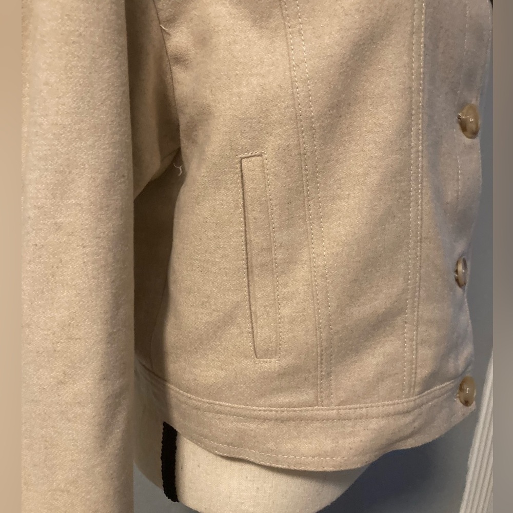 Mango Chaqueta cropped wool jacket - Picture 4 of 10